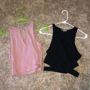 2 Charlotte Russe crop tops